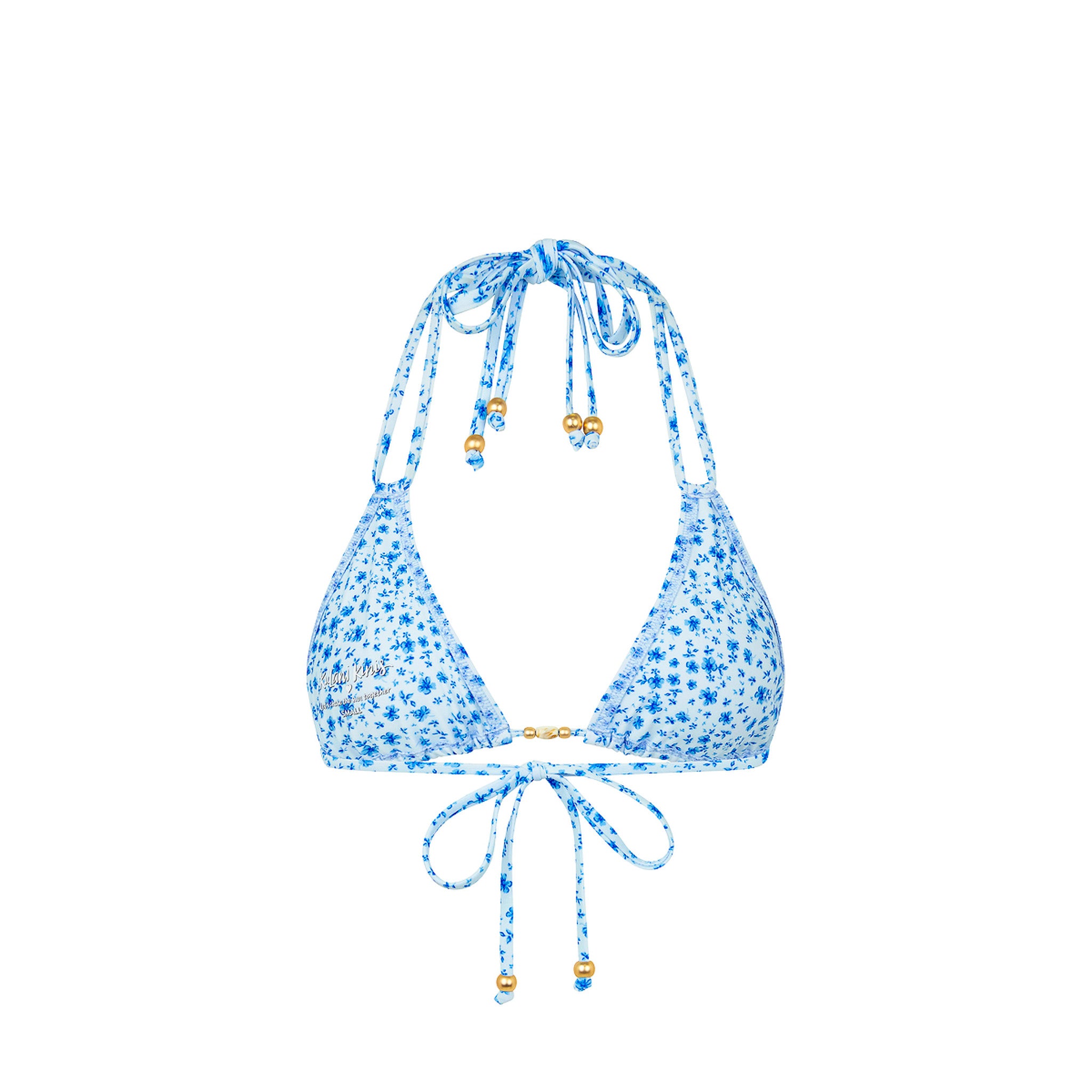 Halter Bralette Bikini Top - Dream Flower - Image 8