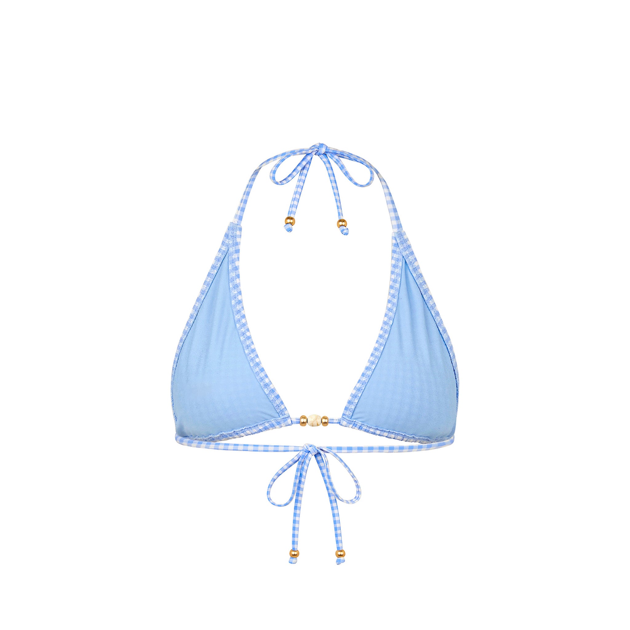 Classic Tie Halter Bikini Top - Skinny Dip - Image 11