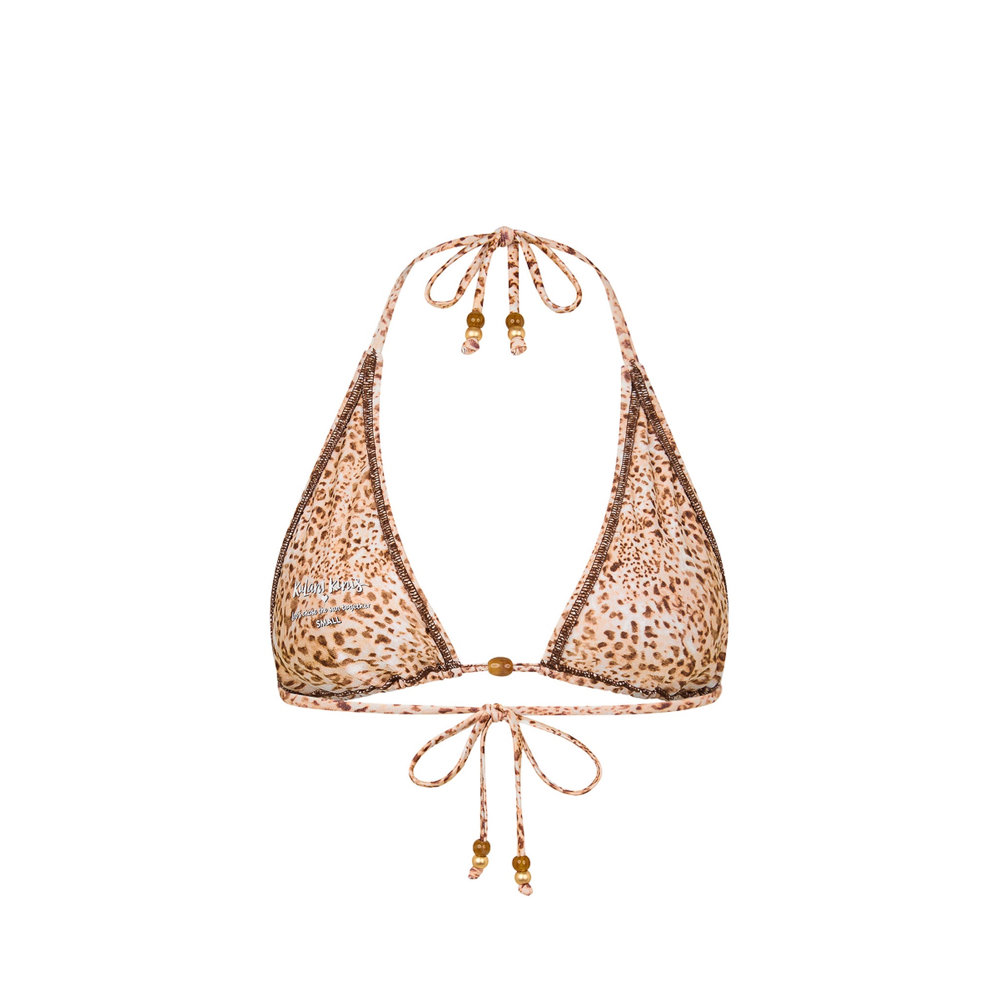 Classic Tie Halter Bikini Top - Wild Skies - Image 10