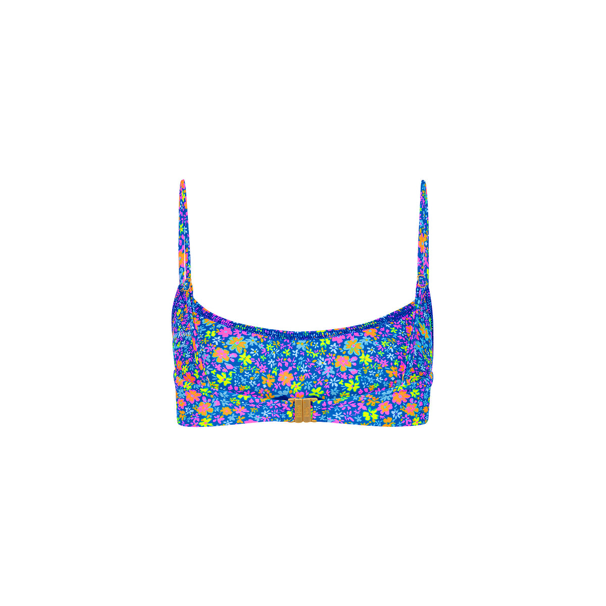 Invisible Underwire Crop Bikini Top - Electric Bloom - Image 10