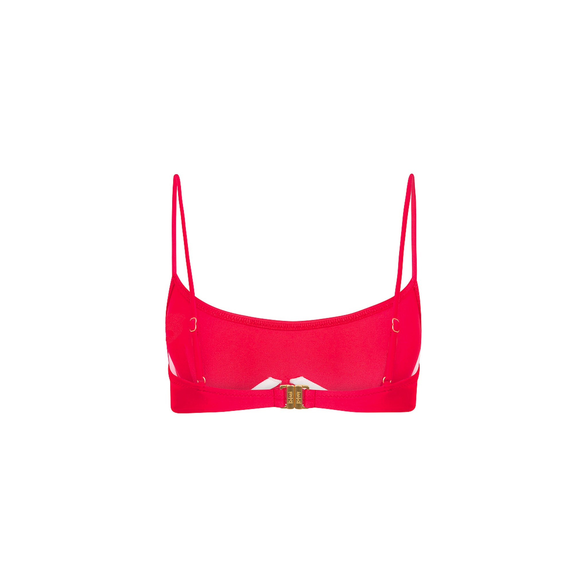 Invisible Underwire Crop Bikini Top - Cherry Crush - Image 12